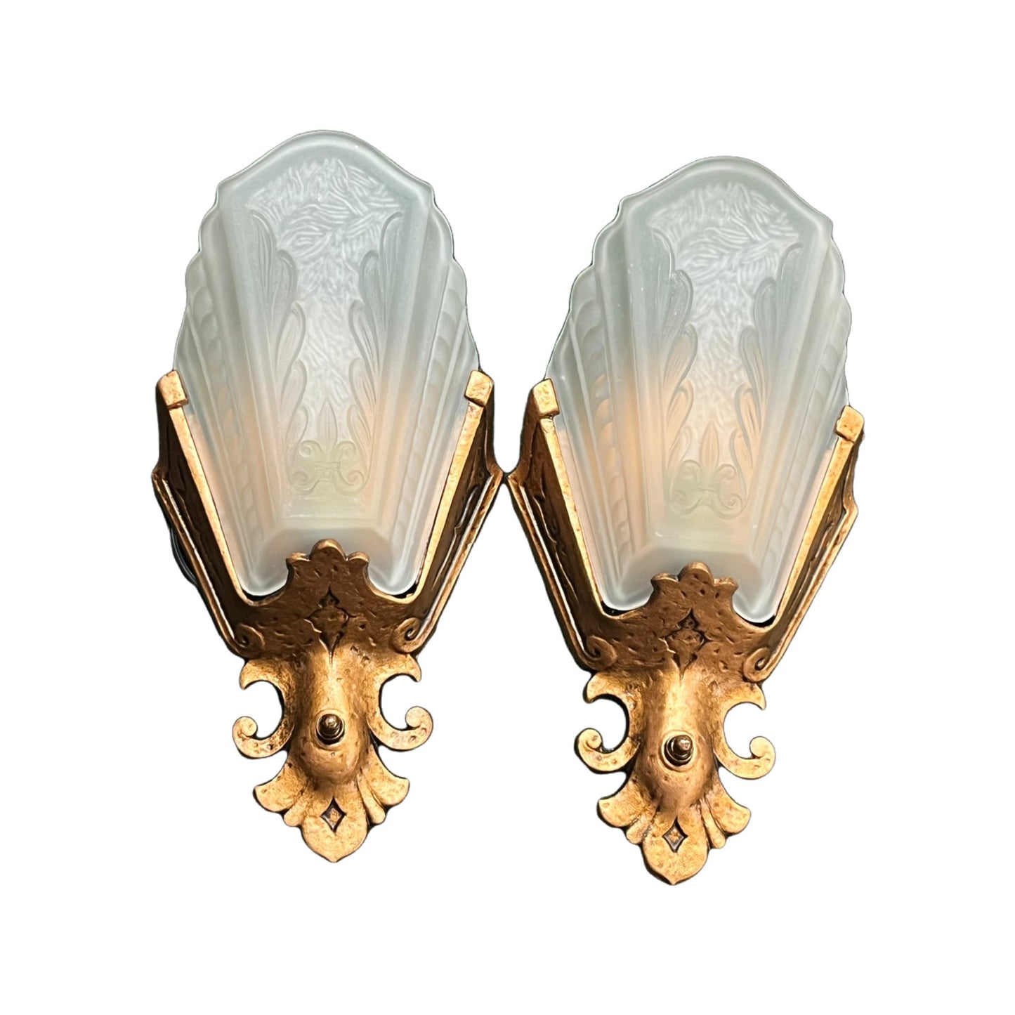 JC Virden Depression Era Wall Sconces