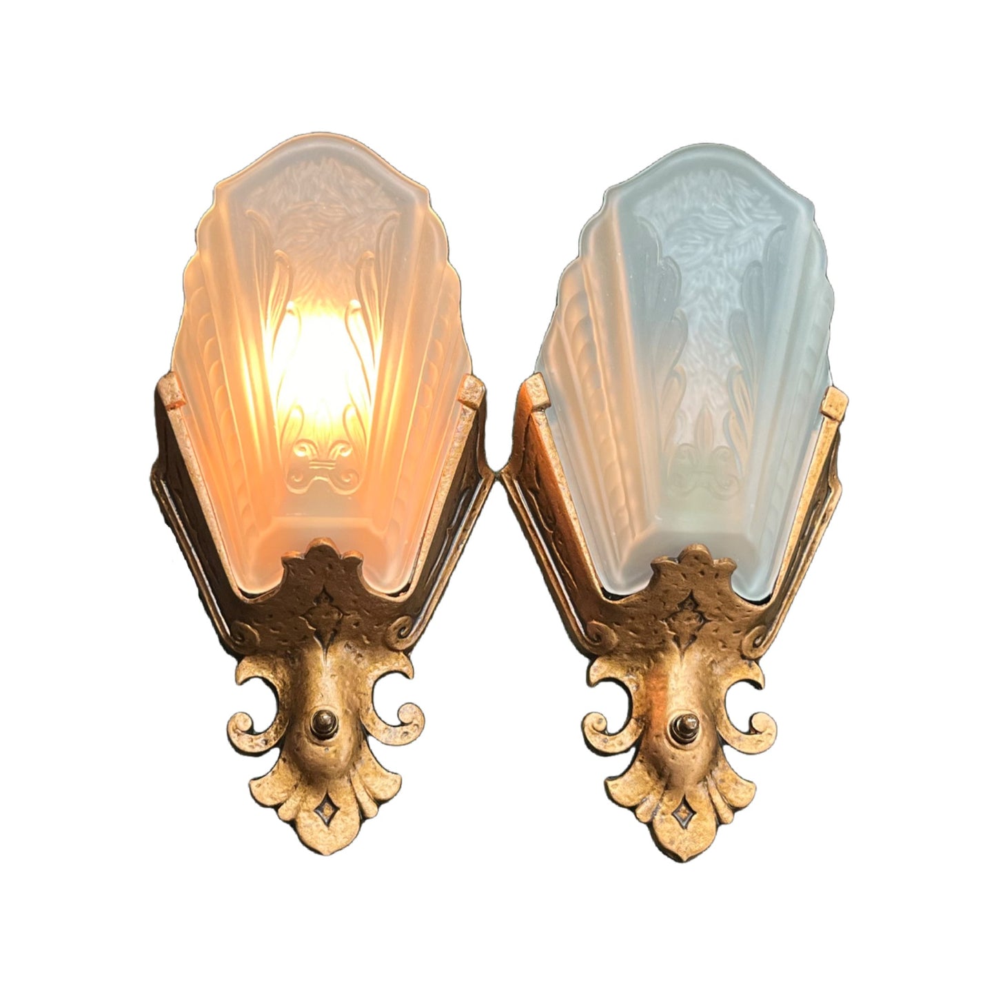 JC Virden Depression Era Wall Sconces