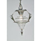 RESTORED Art Deco Gill “Modernique” Pendant with Clear GLASS Shade #2068