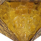 Vintage Outdoor Lightolier Ceiling Light with Amber Crackle Glass #2251