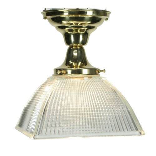 Brass Semi-Flush Holophane No.2748, #2208