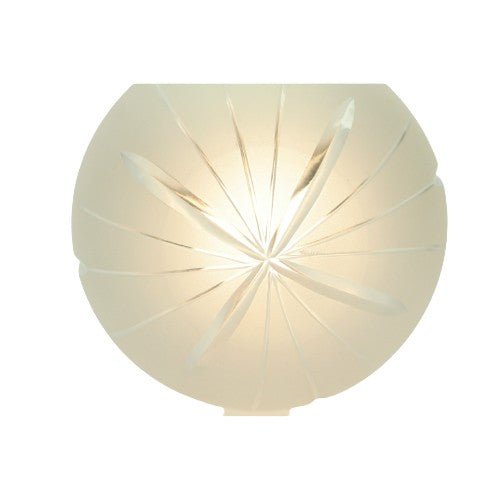 Bullet Shaped Wheel Cut Shade with Nickel Fixture #2074