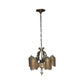 Lincoln "Venetian" Slip Shade Chandelier, Tall Ceiling Version, ca 1931, #2319