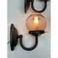 Pair Industrial Gas sconces with Globe Shades #2036