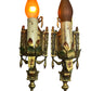 Pair of 1920s Sconce with Original Finish and Pullchain Sockets #2350