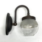 Pair Industrial Gas sconces with Globe Shades #2035