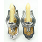 PAIR Polished Lincoln Art Deco Sconces, Two Pair available #2106