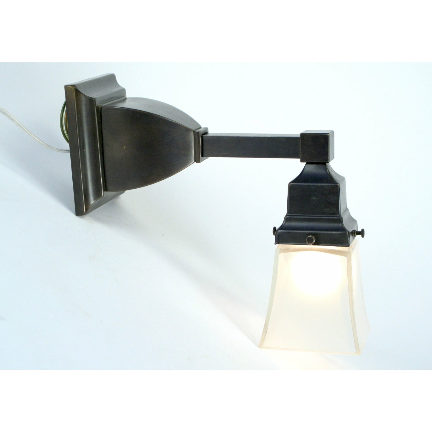 Single Arts and Crafts Sconce with Vintage Shade #2222