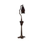 Stunning Hammered Arts and Crafts Floor Lamp in Cast Bronze with Smoking Accessories #2367