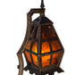 Stunning Hammered Arts and Crafts Floor Lamp in Cast Bronze with Smoking Accessories #2367