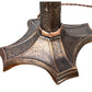 Stunning Hammered Arts and Crafts Floor Lamp in Cast Bronze with Smoking Accessories #2367