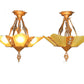 Semi Flush Slip Shade Chandelier by JC Virden (one of two) #2408