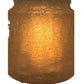 MidCentury Porch Light with Crackle Glass Shade #2411