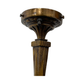 Bronze Art Deco Floor Lamp with Flame Shade #2423