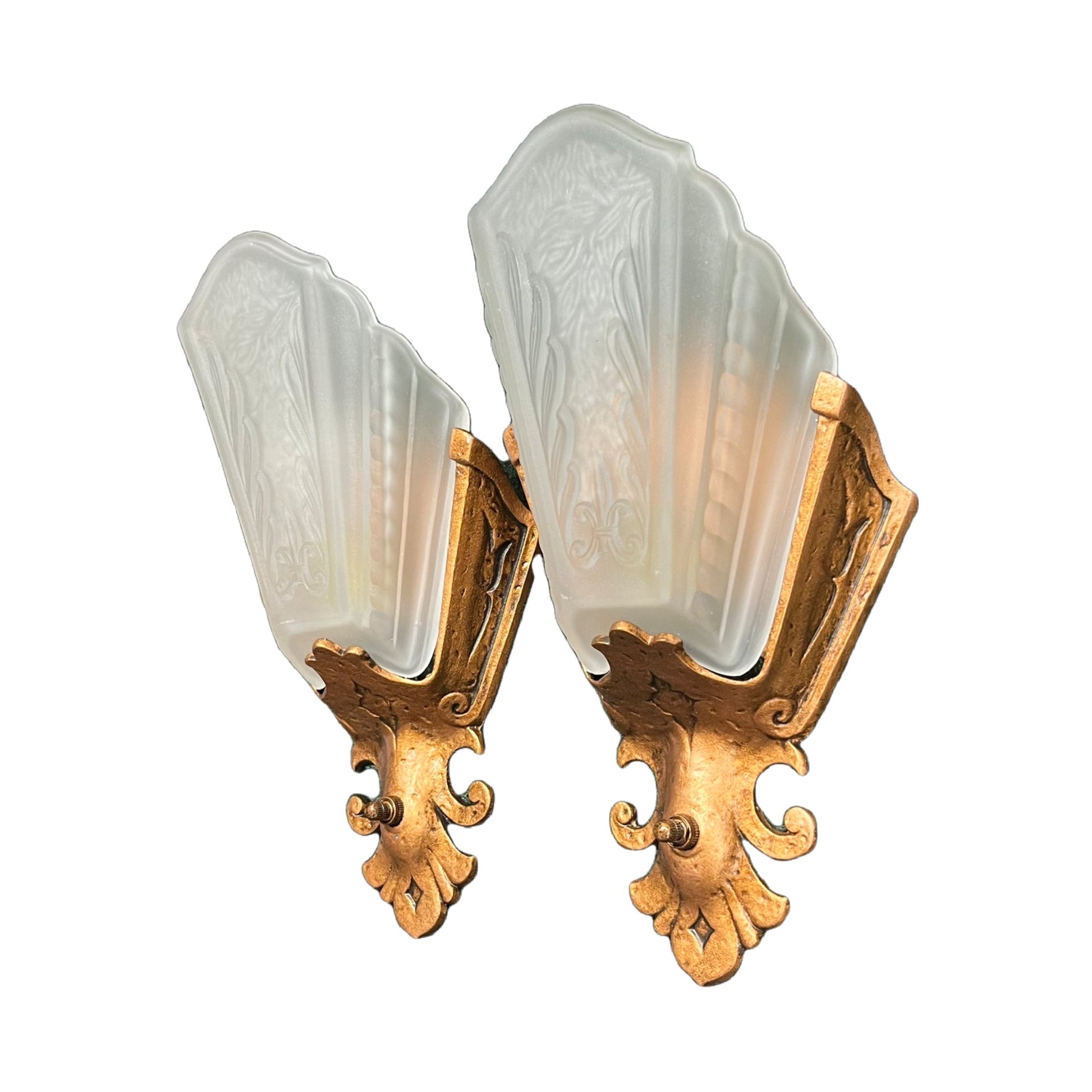 JC Virden Depression Era Wall Sconces