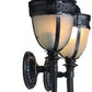 Heavy Cast Coach Lanterns with Pebble Glass