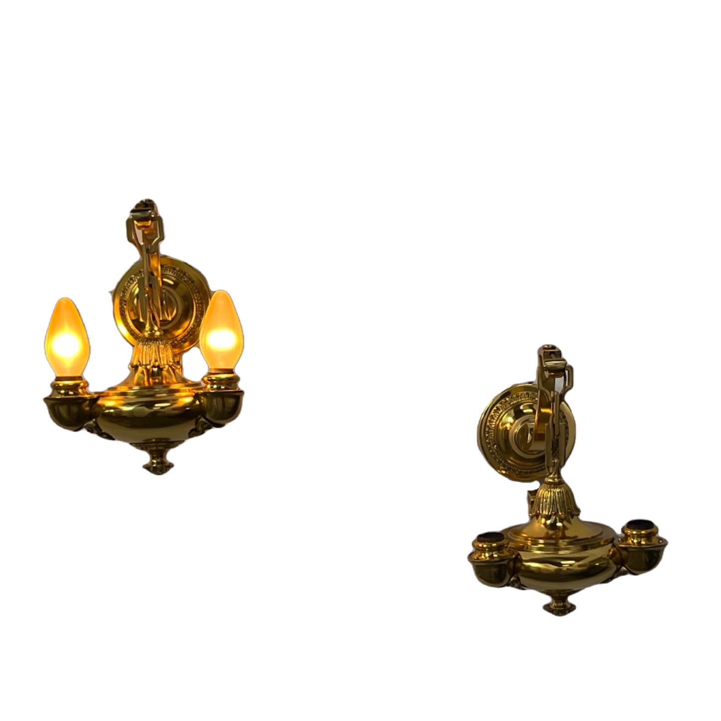 Solid Brass Oilpot Sconces