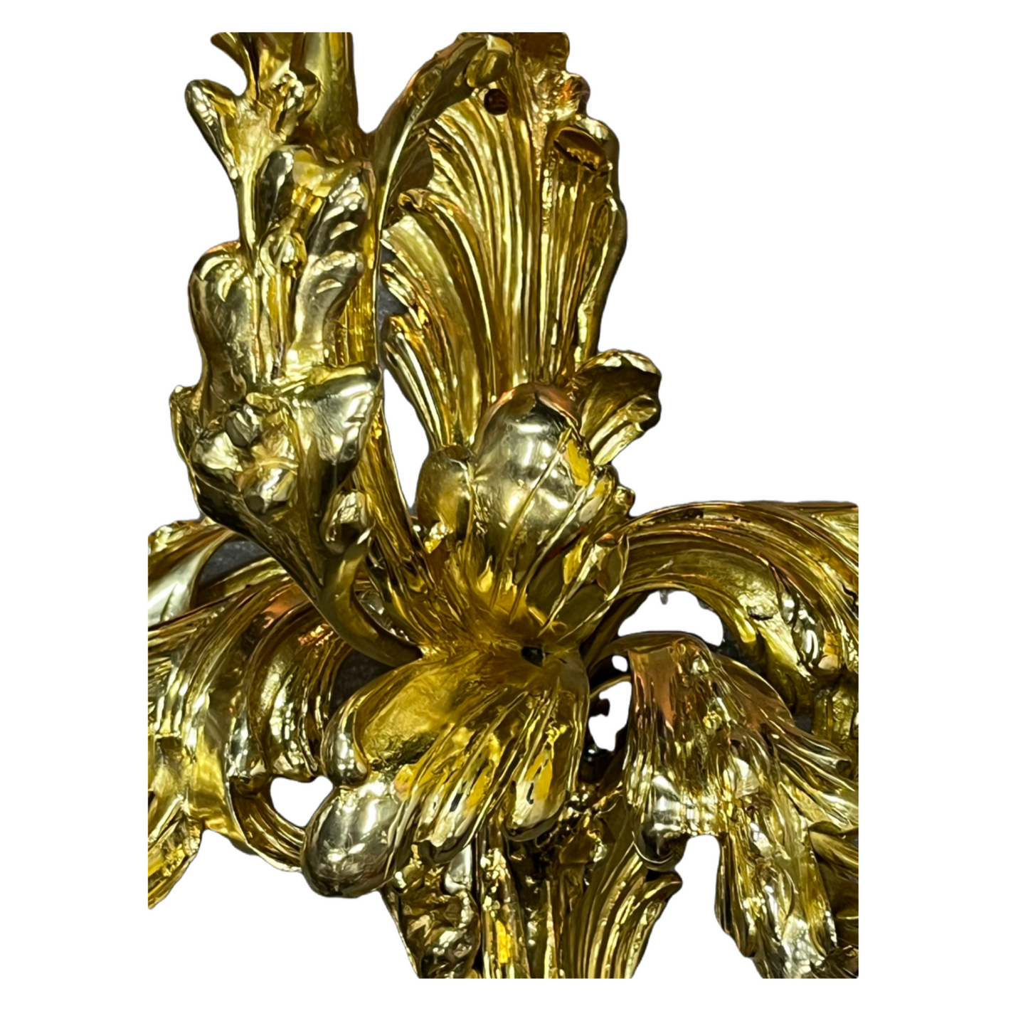 Baroque Revival Cast Brass Sconces