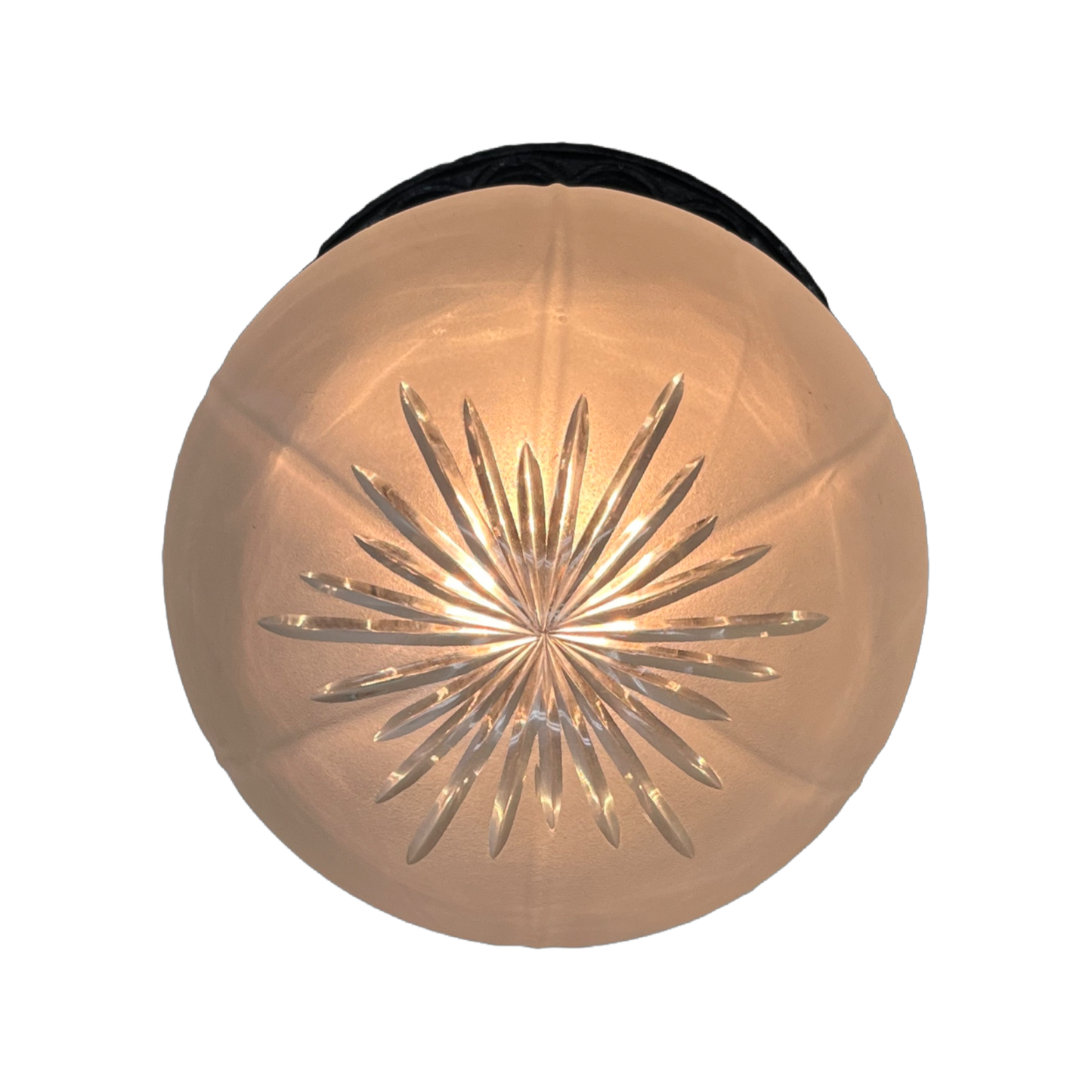 Exterior Ceiling Light with Star Cut Shade #2438