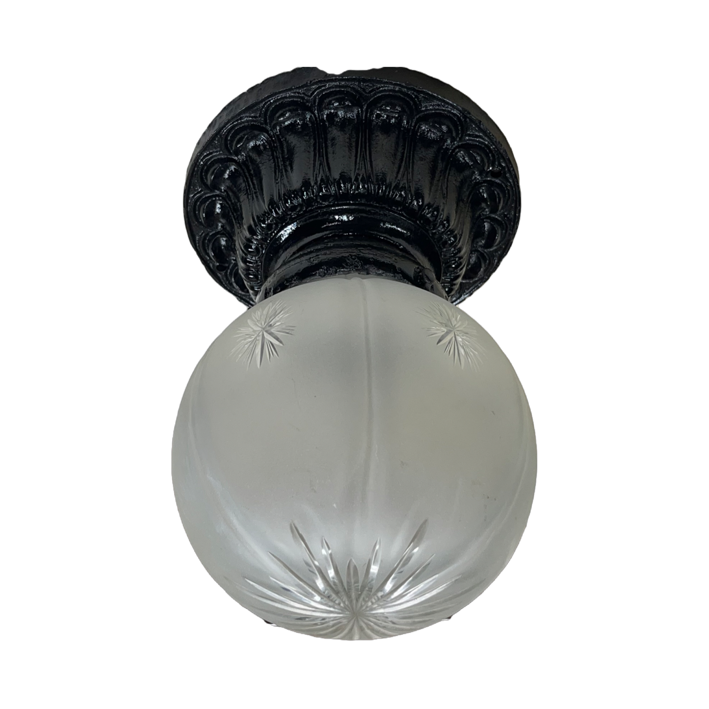 Exterior Ceiling Light with Star Cut Shade #2438