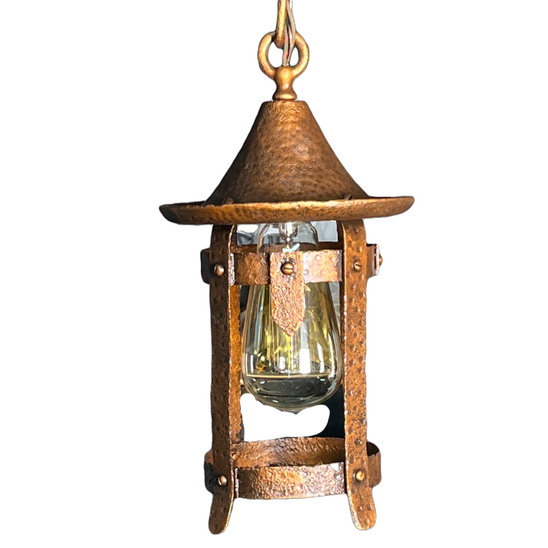 hammered Arts and Crafts Lantern