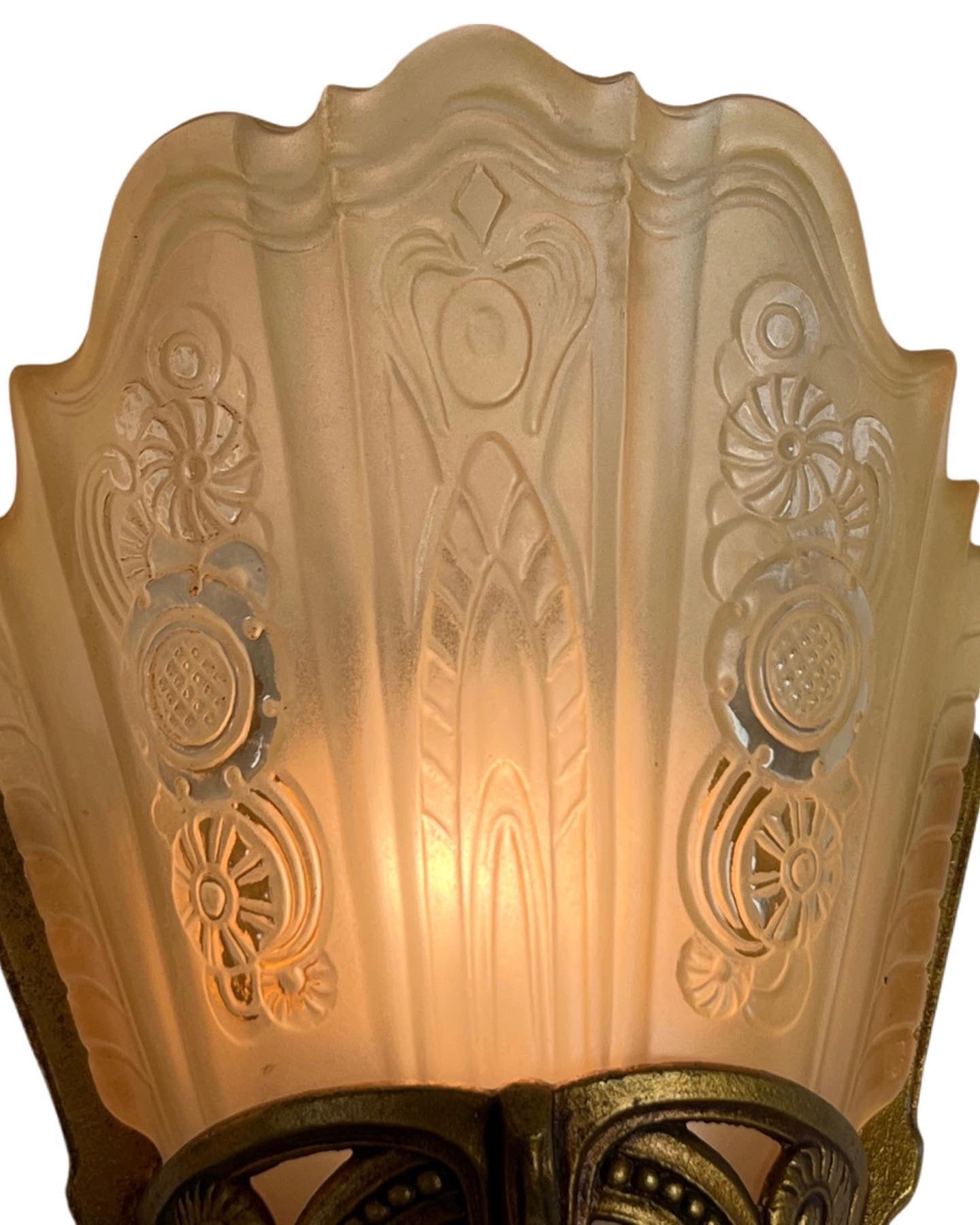 Art Deco Slip Shade Wall Sconces