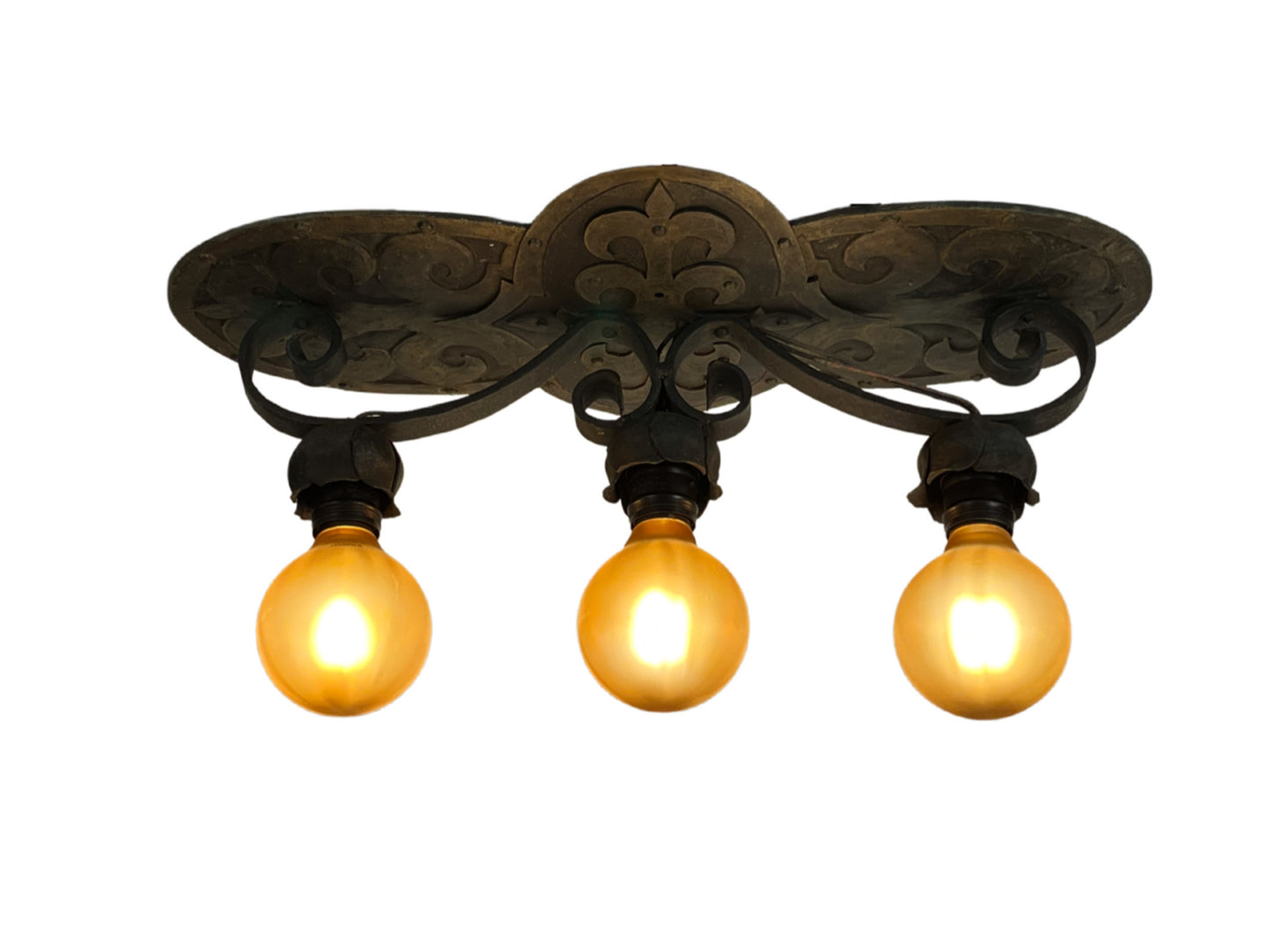 Spanish Revival Semi Flush 3 Light #2302