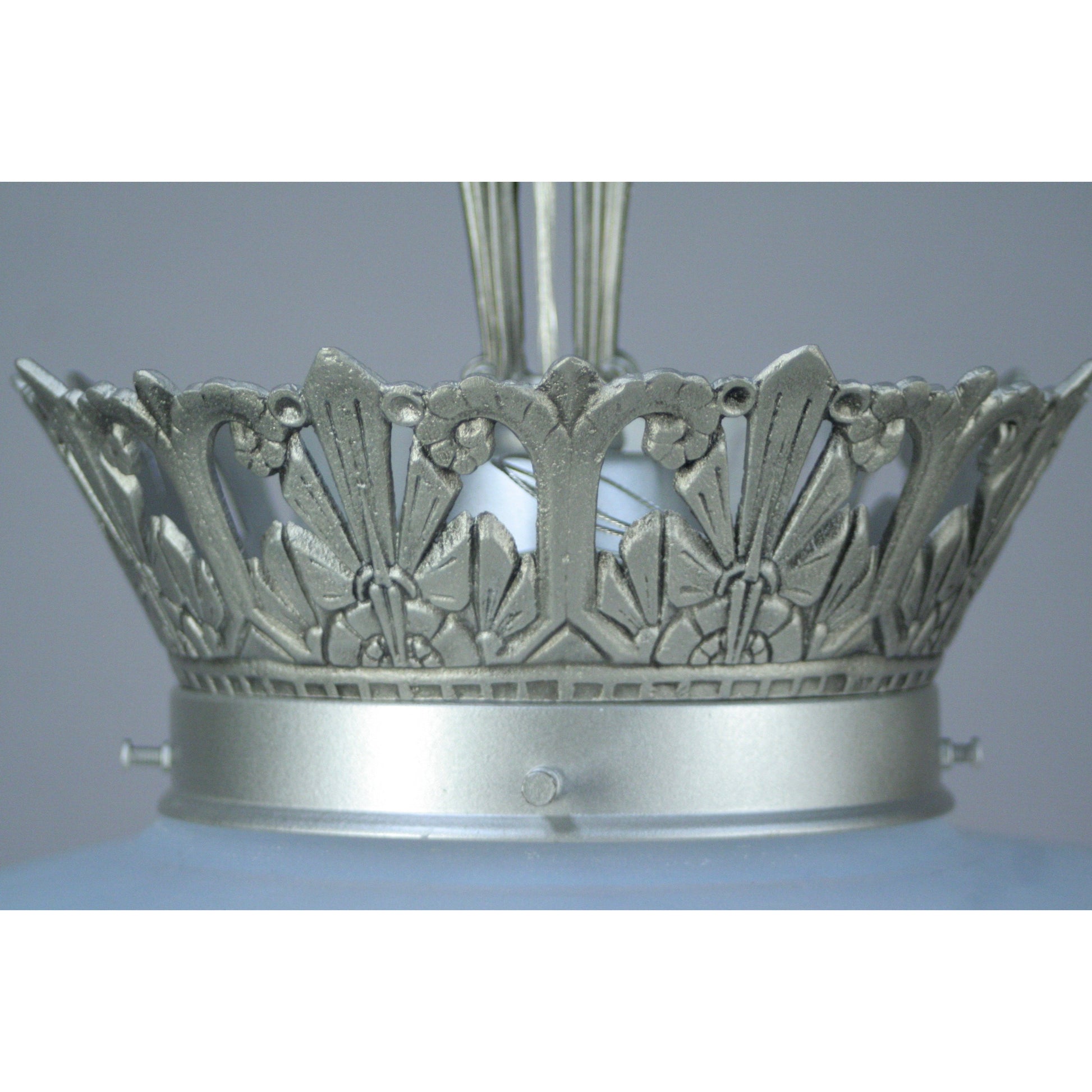 Commercial Art Deco Crown Pendant #2048 - Filament Vintage Lighting