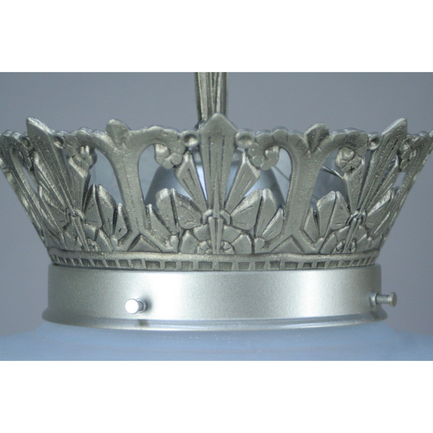 Commercial Art Deco Crown Pendant #2048 - Filament Vintage Lighting