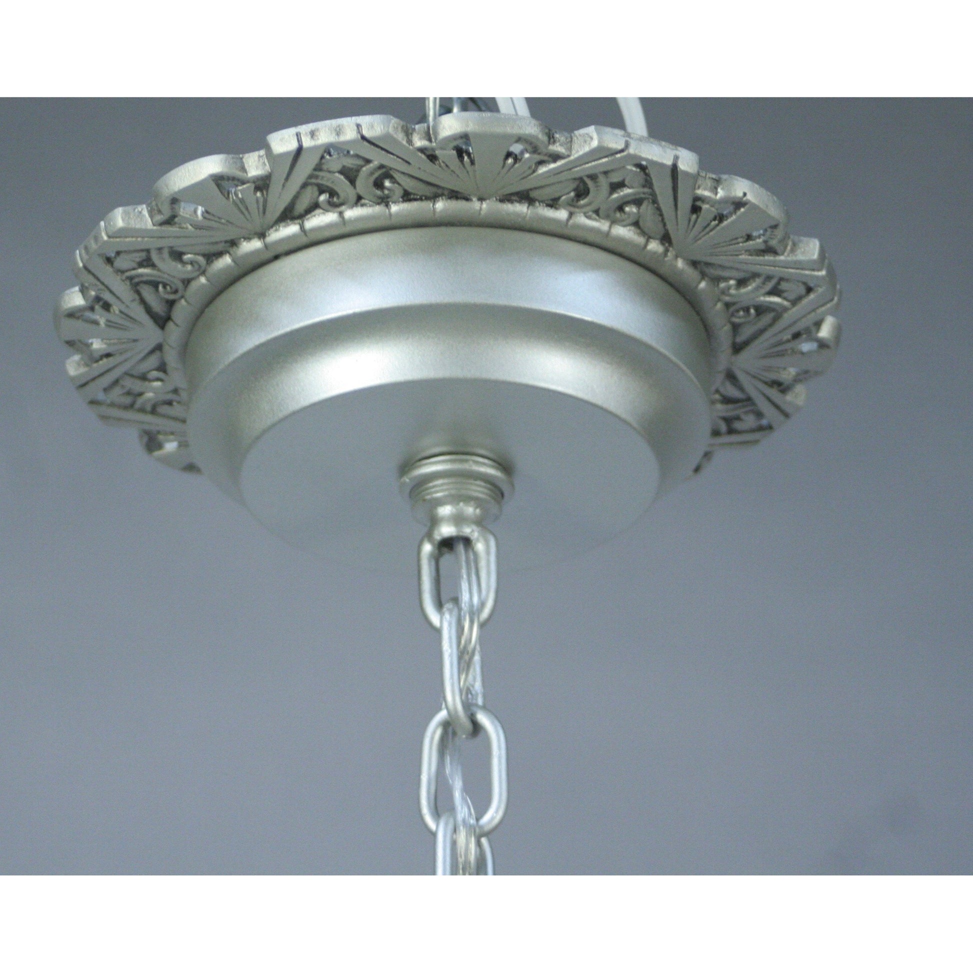 Commercial Art Deco Crown Pendant #2048 - Filament Vintage Lighting