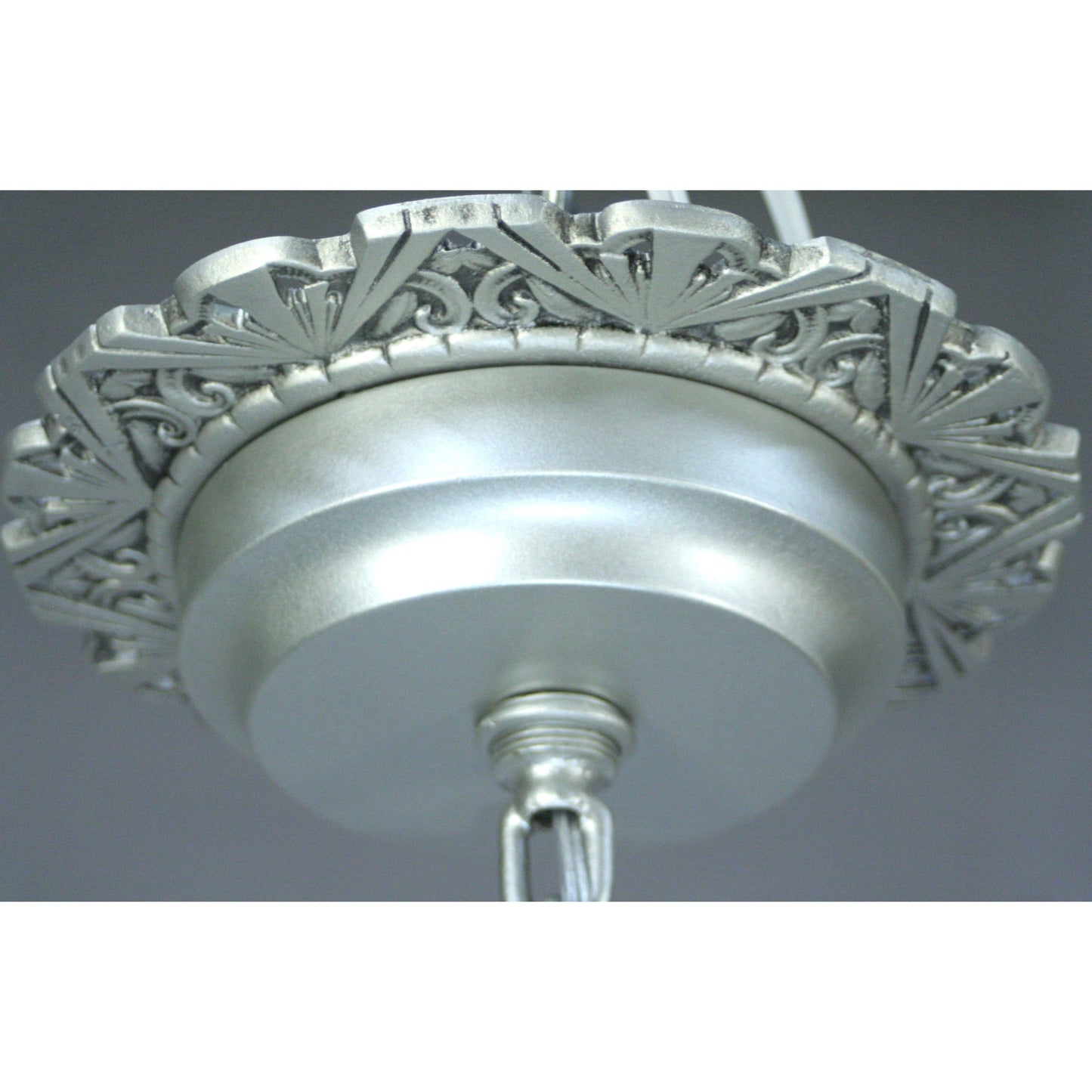 Commercial Art Deco Crown Pendant #2048 - Filament Vintage Lighting