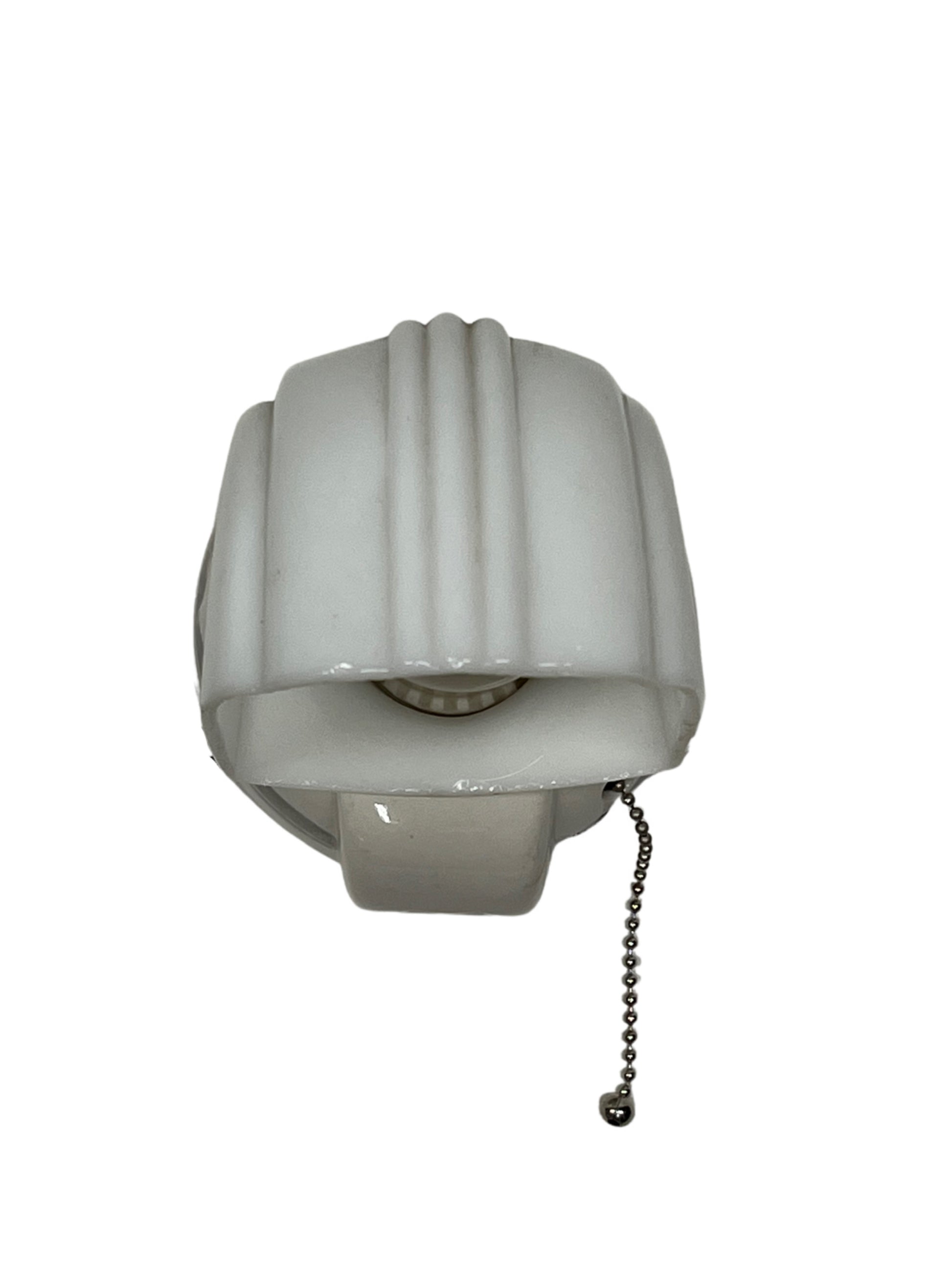 Porcelain 1930s Bathroom Sconce #2314