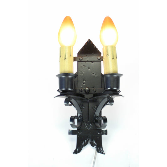 Spanish Revival Sconce Black