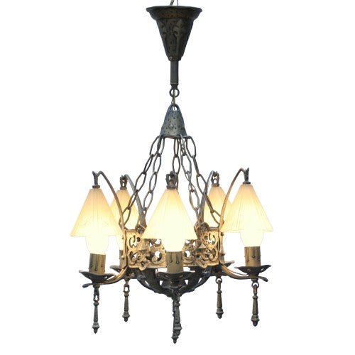 Bar Harbor Storybook Style 5 Light Chandelier #2107