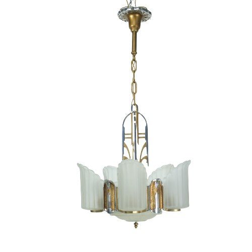 MidWest Lighting "Empire" Art Deco Chandelier #2216